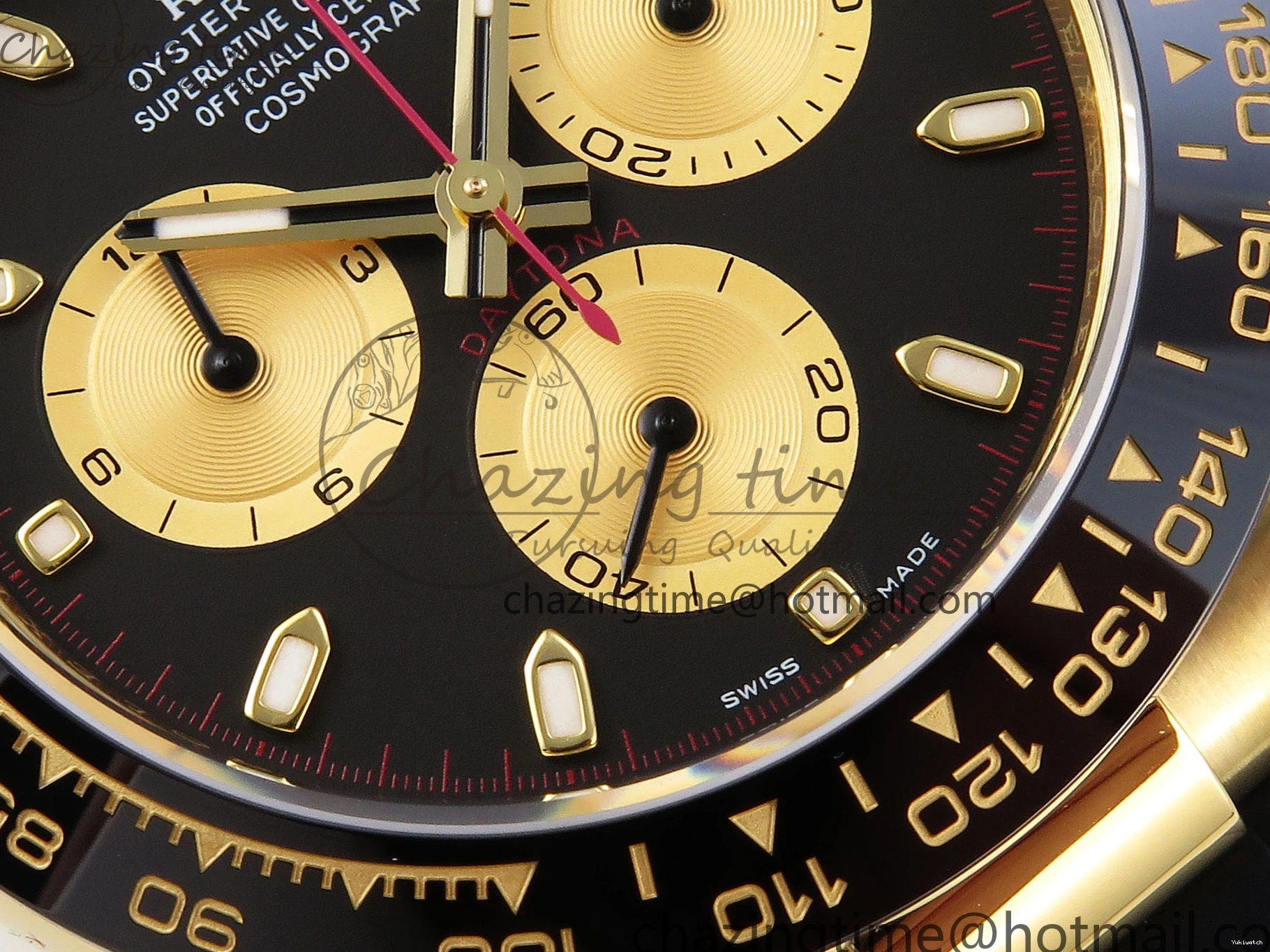 EDITION DAYTONA STRAP 116518 DIAL 1:1 YG BLACK RUBBER APSF ON SH4130 BEST OYSTERFLEX 0426